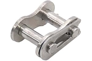 MF-TRANX 2Pcs #40 Stainless Steel Roller Chain Connecting Links- Master Connector Link Chain End Full Link for #40 08B-1 roller chain(for #40 08B-1 roller chain)