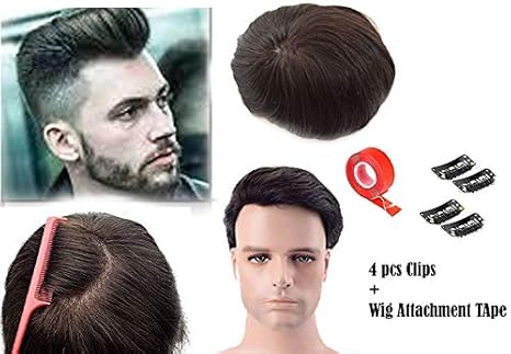 Pelo Human Hair Wigs For Men Front Lase Hair Toupee Hair Patch For