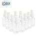 [10PCS] 2 oz Clear Plastic Spray Mist Bottles Pipette Atomiser Essential Oil Cosmetic Perfume for Travel (White)