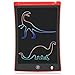KURATU LCD Writing Tablet 8.5 inch Electronic Colorful Lines Drawing Pad for Kids Portable Reusable E-Writer Elder Message Board Digital Handwriting Pad Doodle Board for School Fridge or Office (Red)