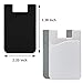 JINYEXUAN 3pcs Cellphone Card Holder Back Wallet, Silicone Adhesive Stick-on Credit Card ID Card Keeper with （black+White+Gray）