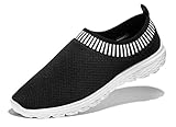 Vanskelin Men's Casual Walking Athletic Shoes Breathable Mesh Soft Sole Slip-On Fashion Sneakers