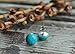 Turquoise Howlite Earrings Surgical Steel Studs 10mm Stud Earrings for Women