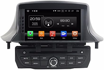 Glyqxa Android 8.0 Octa Core 7" Car Radio DVD GPS for Renault Megane III Fluence 2009-2016 with 4GB RAM WiFi USB 32GB ROM