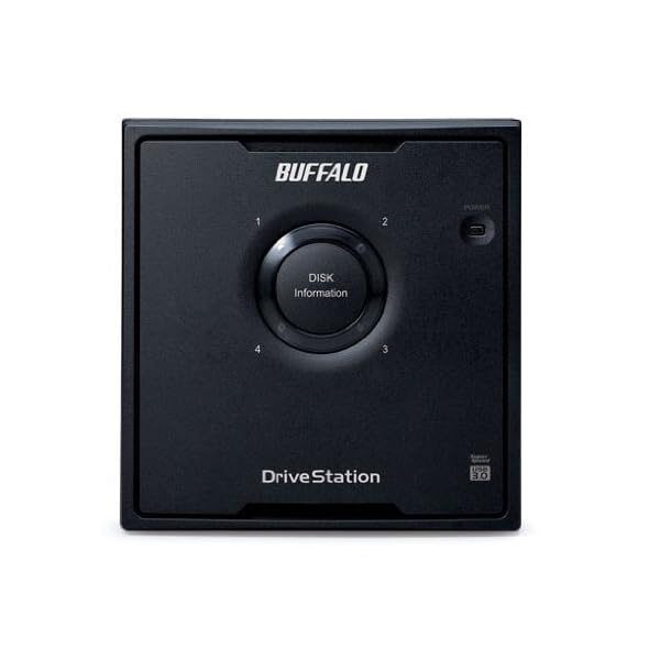 Buffalo DriveStation Quad HD-QL12TU3R5-EU 12TB externe USB-Festplatte (8,9 cm (3,5 Zoll), 4-Bay, 7200 rpm, 64 MB Cache…