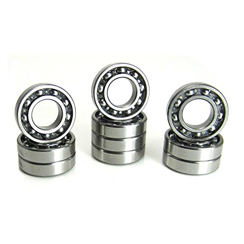 (10) 7x14x3.5mm 687 Open/No Seals Precision Ball Bearings