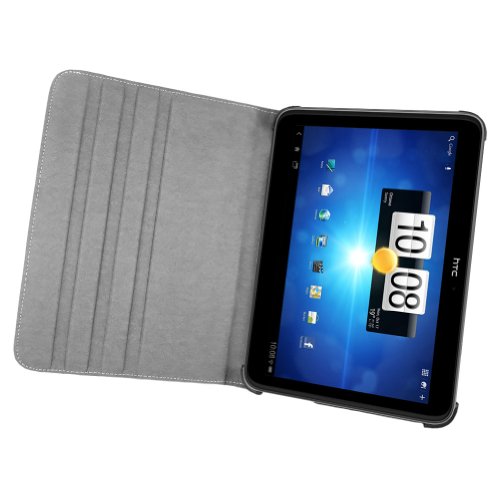 MiniSuit Leather Folio Book-Style Case Cover for HTC Jetstream 10.1
