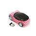 Cool 3D Sport Car Shape Mouse 2.4GHz Wireless Mouse Optical Ergonomic Gaming Mice Mini Small Office Mouse with USB Receiver for PC Laptop Computer for Kids Girls,1600DPI 3 Buttons(Pink)thumb 2