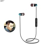 Bluetooth Headphones GJT®BTH-700 Sweatproof Bluetooth V4.0 Wireless Headset Earphones In-Ear Earbuds with Microphone&Stereo for Sports (BLUE)