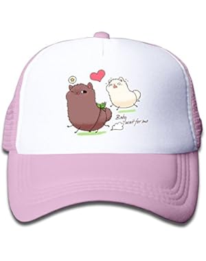 Cute Llama & Alpaca Lover Kids AdjustableTrucker Visor Cap Infant Trucker Hat