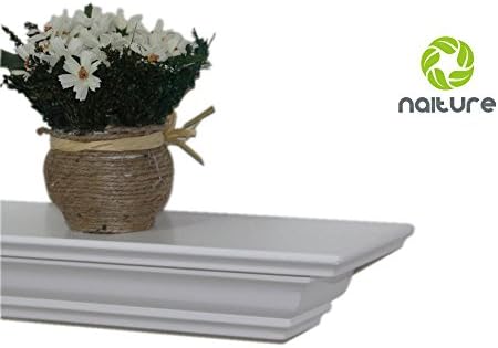 Naiture Fireplace Mantel Shelf,36-Inch by 5-1/4-Inch by 3-1/4-Inch, White