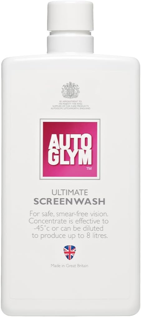 Autoglym Ultimate Screenwash 500ml Concentrated Up to 8L Down to -45°C