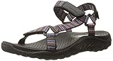 Skechers Cali Women's Reggae Redemption Gladiator Sandal, Black Multi, 8 M US
