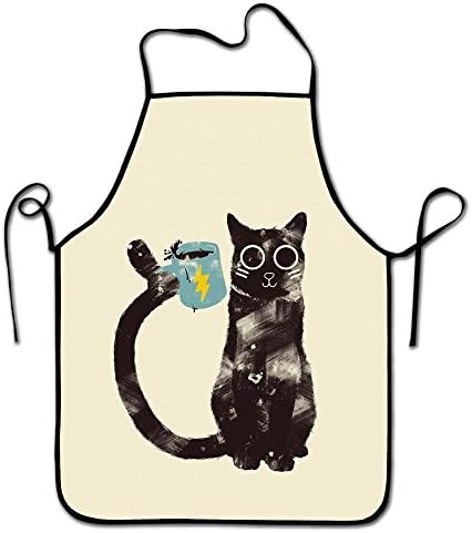 Liubajsdj-Adjustable Kitchen Chef Apron-Simple Style Cute Overlock Apron Sarong，Commercial Men &amp; Women Bib Apron for Cooking, Baking, Crafting, Gardening, BBQ