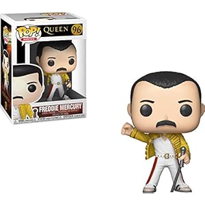 Funko- Pop Vinyl: Rocks: Queen: Freddie Mercury (Wembley 1986) Figura Coleccionable, Multicolor, Estándar (33732)
