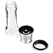 Easehold Pepper Salt Mill Shaker 200ml Glass Container Stainless Steel Adjustable Ceramic Grinder Pack of 2