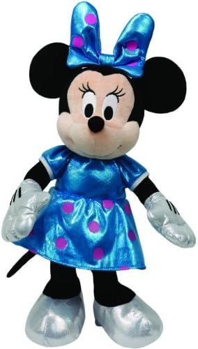 Ty Beanie Buddies Minnie Teal Sparkle Medium Plush