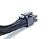 SilverStone Black Sleeved PSU Cable for One PCI-E 8pin (6+2) PP06B-2PCIE55