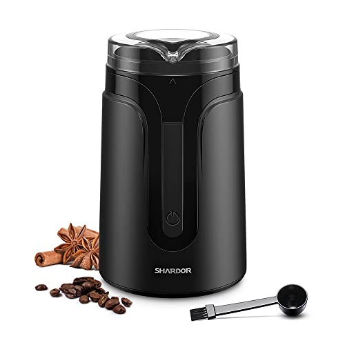 SHARDOR Electric Coffee Bean Grinder with Stainless Steel Blades, Small