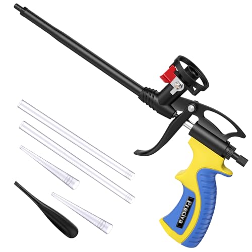 Schaumpistole, Preciva Bauschaumpistole Bauschaum Pistole PU Schaumpistole Expanding Foam Gun Dosierpistole aus Metall für Heimwerker und Profi