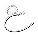MODONA Four Piece Bathroom Accessories Set, Includes 24” Towel Bar, Robe Hook, Towel Ring, and Toilet Paper Holder – White Porcelain & Chrome - Flora Series - 5 Year Warrantee