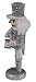 Clever Creations Traditional Wooden Silver Glitter Soldier Christmas Nutcracker | Festive Christmas Decor | Great for Any Holiday Collection | 10