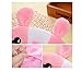 Pink Silk Eye Mask,3D Cute Rabbit Face Soft Eye Bags Cooling Down Adjustable Sleeping Blindfold With Free Ear Plugs For Kids Girls Adult for Yoga,Travel,Nap,Meditation,Blindfold(Inclulding Ice Bag)