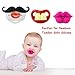 Funny Baby Mustache Pacifier: Cute Baby Pacifiers Designed with Adorable kiss Lips, Funny Teeth and Mustaches Make Them a Perfect Baby Shower Gift for Small Boys or Girls