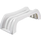 carrotez Plastic Cutting Board Holder, 3-Compartment Storage Organizer, 0.6 Inch Slots, White