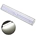 KINGSO 3pcs Portable Wireless Motion Sensing Closet Cabinet Light,10-LED Stick-on Anywhere Adjustable Stairs, Attics, storage room Light with Magnetic Strip Battery Operated Pure White