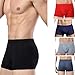 TEERFU 5 Pack Mens Classic Stretch Boxer Brief Underwear Plain Trunk,US M-L (Size tag 2XL),5pack - in 5 Color