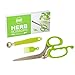 Herb Scissors - Stainless Steel 5 Blades For Fresh Parsley, Garden Herbs, Meat Mincing| Clever Cutter, Housewarming Gifts As Seen On TV | W/ BONUS Strawberry Huller & Brush