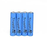 BESTSUN Trustfire 4PCS AAA 10440 600mAh 3.7V TrustFire Rechargeable Lithium Battery