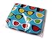 Flowertree Women's Polyester Sunglass Print Canvas Tote Bag in Blue