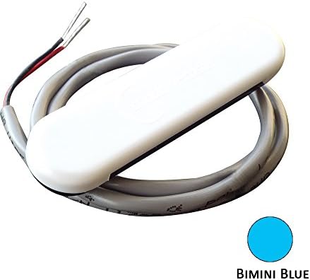 Shadow-Caster Courtesy Light w/2' Lead Wire - White ABS Cover - Bimini Blue - 4-Pack