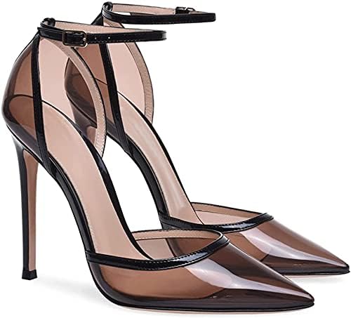 KFJZGZZ Womens High Heel Ladies Stilettos High Heel Transparent