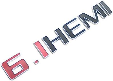 EMBLEM 6.1 HEMI FOR CHALLENGER CHEROKEE CHARGER CHROME WITH PAINT REPLACEMENT