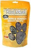 Real Meat Chicken & Venison Jerky Dog Treats - 2 Pack