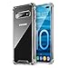 ROYBENS Galaxy S10 Plus Case, Clear Thin Shockproof Hard Plastic Back, Soft TPU Bumper Cover with Reinforced Corners, Slim Fit Transparent Hybrid Protective Case for Samsung Galaxy S 10 Plus 6.4 Inch