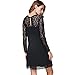 vanberfia Women's Lace Patchwork Casual Mini Chiffon Dress