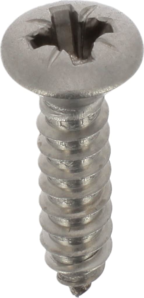 A4 Stainless Steel Countersunk Pozidrive Pan Head Screw 4.2 mm x 19 mm, DIN 7983, Pack of 20