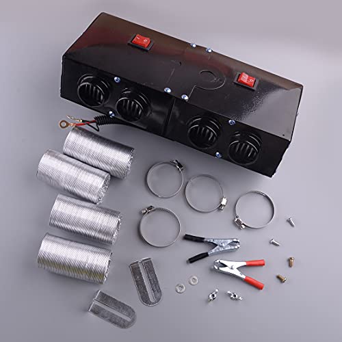 1500 W 24 V 4 Gat Auto Luchtverwarming Ventilator Demister Ontdooster Verwarming Voorruit Auto Droog - Afbeelding 6