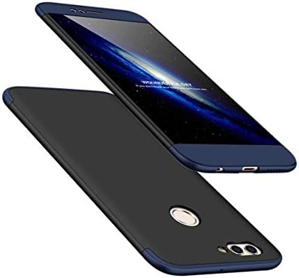 JOYTAG Compatible Huawei Nova 2 Plus case 360 degrees Blue black ultra thin Matte All-inclusive Protection 3 in 1 PC Phone case cover by JOYTAG