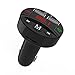 LEEHUR Car Bluetooth FM Transmitter W/ Hands-Free Calling and Dual 5V 2.1A USB Car Charger Support SD/TF Card Slot for All Smartphones Audio Players