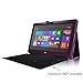 Fintie Folio Case for Microsoft Surface RT/Surface 2 10.6 inch Tablet Slim Fit with Stylus Holder (Does Not Fit Windows 8 Pro Version) - Purple
