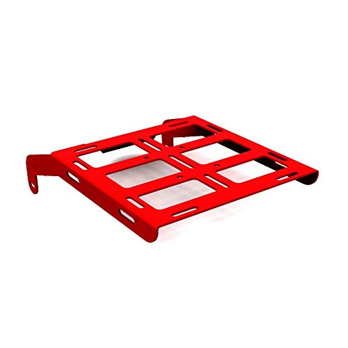 Cargo Rack Luggage Carrier Utility Rear Tail Holder Red Powdercoat fits: 93-16 Honda XR650L - Immix Racing - 100-001-red