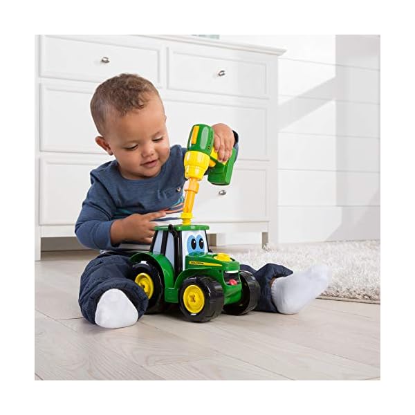 John-Deere-Build-A-Johnny-Tractor-16-Piece-Building-Farm-Toy-Car-Tractor-Toy-With-Motorised-Drill-For-18-Months-2-3-4-Years-Old-Boys-Girls John Deere Build A Johnny Tractor, 16 Piece Building Farm Toy Car, Tractor Toy With Motorised Drill For 18 Months, 2, 3…