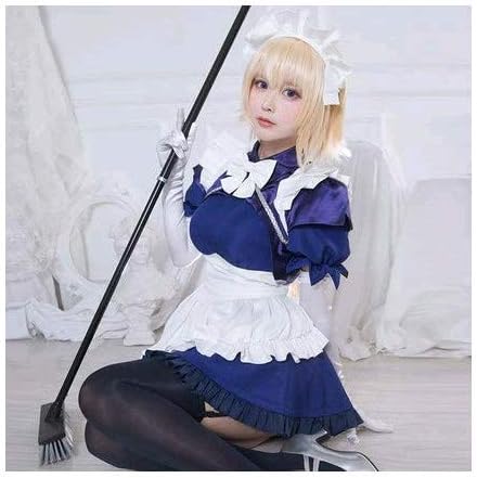 Amazon Fategrandorder ジャンヌ ダルク メイド服 コスプレ 衣装 仮装 Fgo ゲーム アニメ かわいい ワンピース ジャンヌ 男性 M コスプレ 仮装 通販
