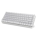 DREVO Excalibur Tenkeyless 84-Key Full Metal Mechanical Gaming Keyboard Brown Switch White