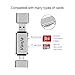 Vanja SD Card Reader USB Type C Micro USB OTG Adapter, USB 2.0 Portable Memory Card Reader for SDXC, SDHC, SD, MMC, RS-MMC, Micro SDXC, Micro SD, Micro SDHC Card…